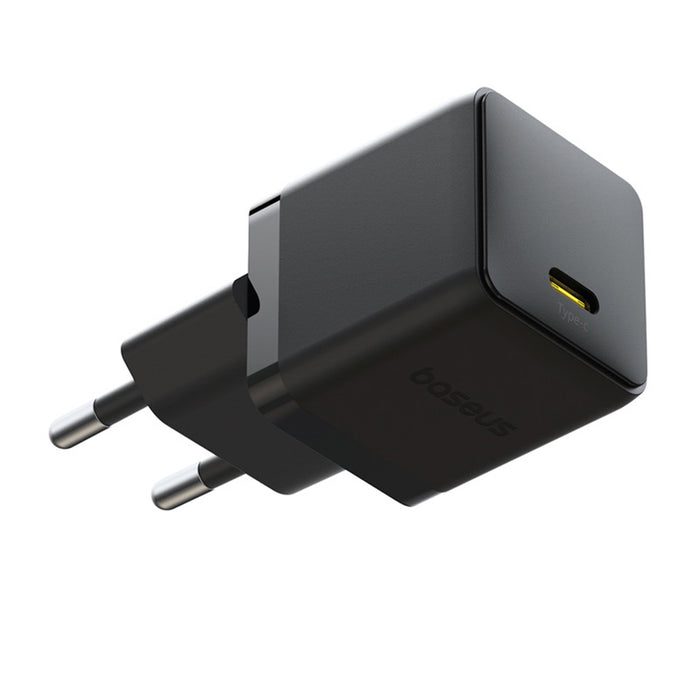 Baseus Palm 1C 20W Wall Charger (with Baseus Mini White USB-C 60W (20V/3A) 1m Cable) - Black