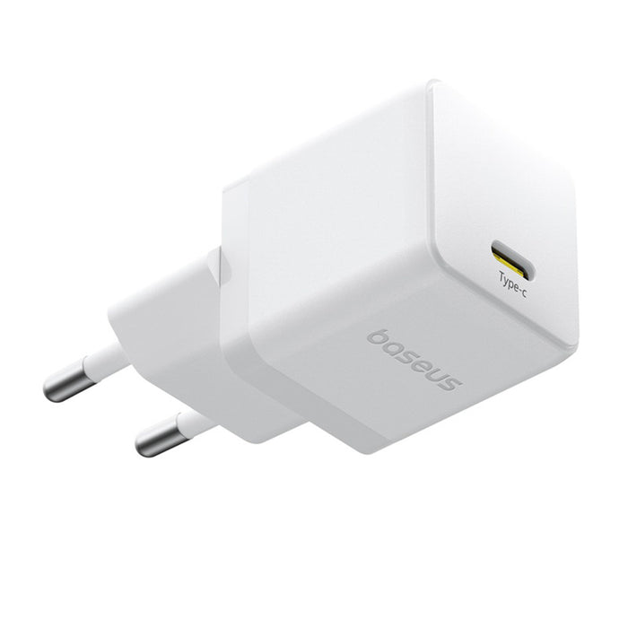 Baseus Palm 1C 20W Wall Charger (with Baseus Mini White USB-C 60W (20V/3A) 1m Cable) - White