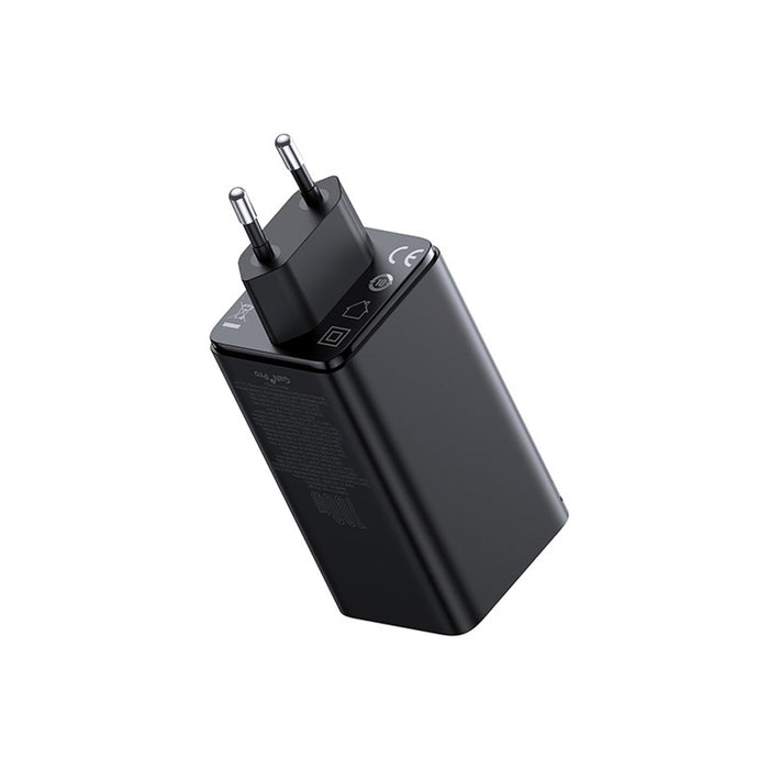 Baseus GaN6 Pro Charger 100W 2 x USB-C 2 x USB-A with Black USB-C Cable 100W 1m - Black