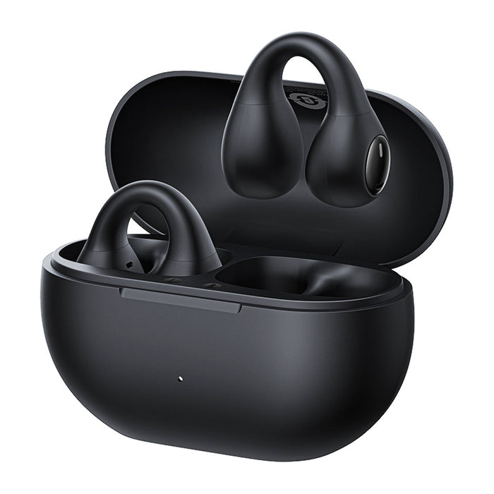 Baseus Bass 15 Clip OWS Wireless Headphones with Baseus Simple USB-C 3A 30cm Cable - Black