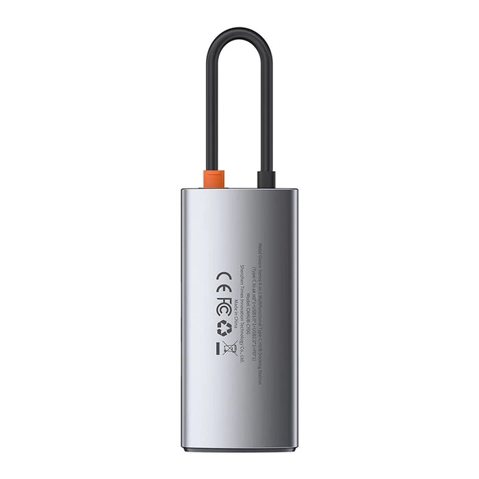Hub 4in1 Baseus Metal Gleam Series, USB-C to USB 3.0 + USB 2.0 + HDMI + USB-C PD