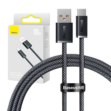 Cable USB to USB-C Baseus Dynamic Series, 100W, 1m (grey)