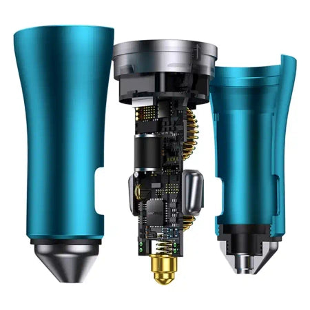 Baseus Golden Contactor Pro car charger, 2x USB-C, 40W (blue)