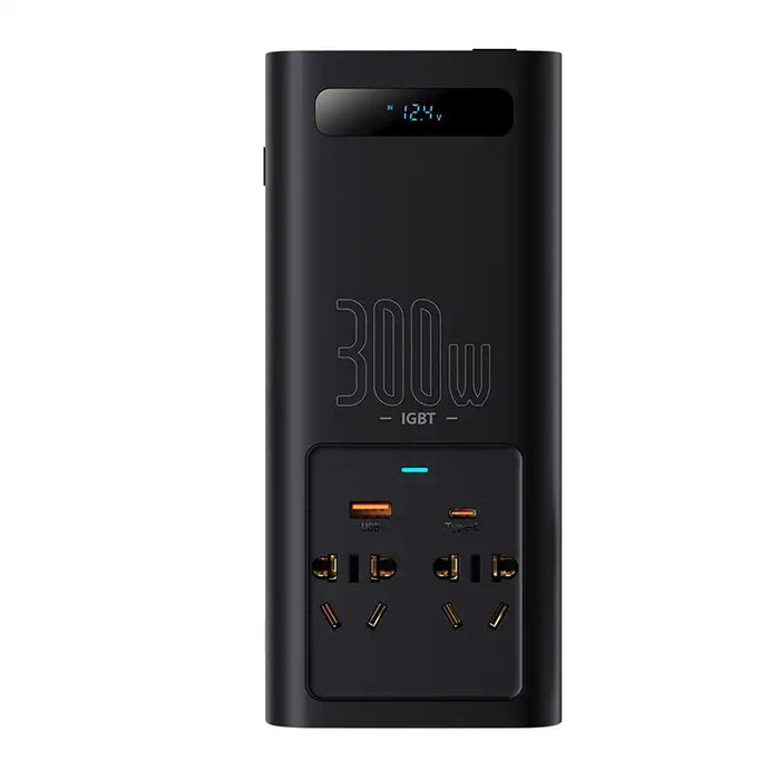 Power Inverter Baseus 300W (220V CN/EU) (black)