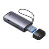 Baseus Lite Series SD/TF memory card reader, USB (gray)