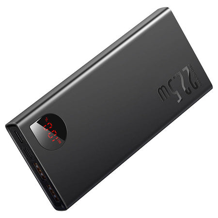 Powerbank Baseus Adaman Metal, 10000mAh, 2xUSB, USB-C, Lightning, MicroUSB  22.5W (black)