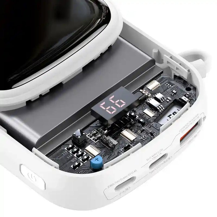 Powerbank Baseus Qpow PRO with Lightning cable, USB-C port and USB 20000mAh, 20W  (White)