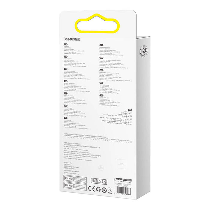 3in1 USB cable Baseus USB 3in1 Baseus Flash Series,  USB-C + Micro + Lightning 66W, 1.2m (blue)