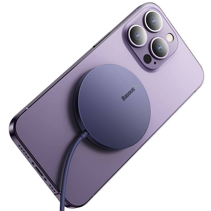 Magnetic Wireless Charger Baseus Simple Mini3 15W (Dusty purple)