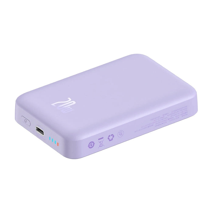 Powerbank Baseus Magnetic Mini 10000mAh, USB-C  20W MagSafe (purple)