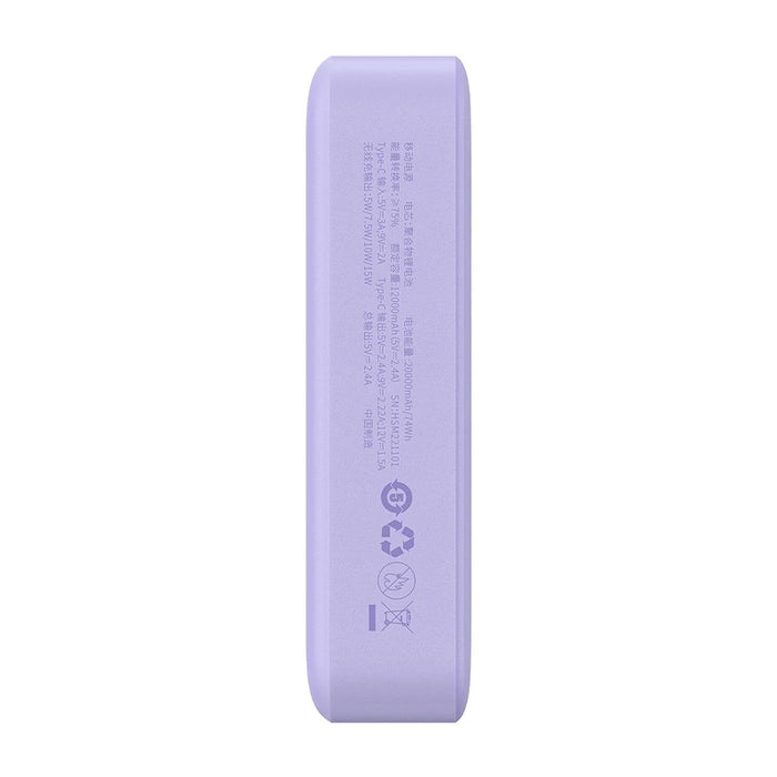 Powerbank Baseus Magnetic Mini 20000mAh, USB-C  20W MagSafe (purple)