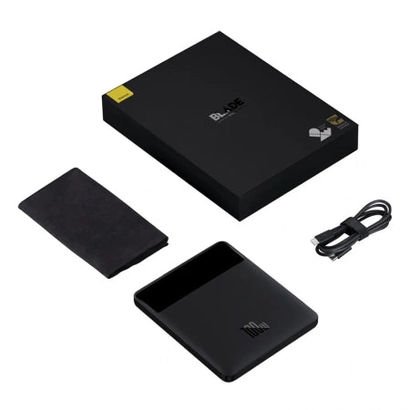 Powerbank Baseus Blade 20000mAh 2xUSB, 2xUSB-C + cable USB-C  100W (black)