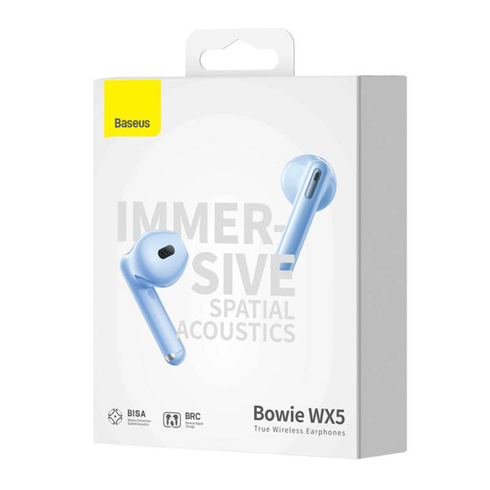 Earphones TWS Baseus Bowie WX5 (blue)