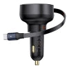Car Charger Baseus Enjoyment Pro with cable USB-C, 60W (Black)
