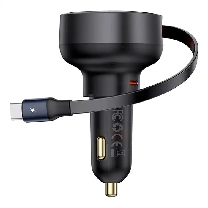 Car Charger Baseus Enjoyment Pro with cable USB-C, 60W (Black)