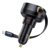 Car Charger Baseus Enjoyment Pro with lightning cable + USB-C , 55W (black)
