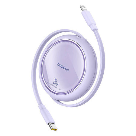 USB Cable Baseus Free2Pull USB-C to iP 20W 1m (purple)