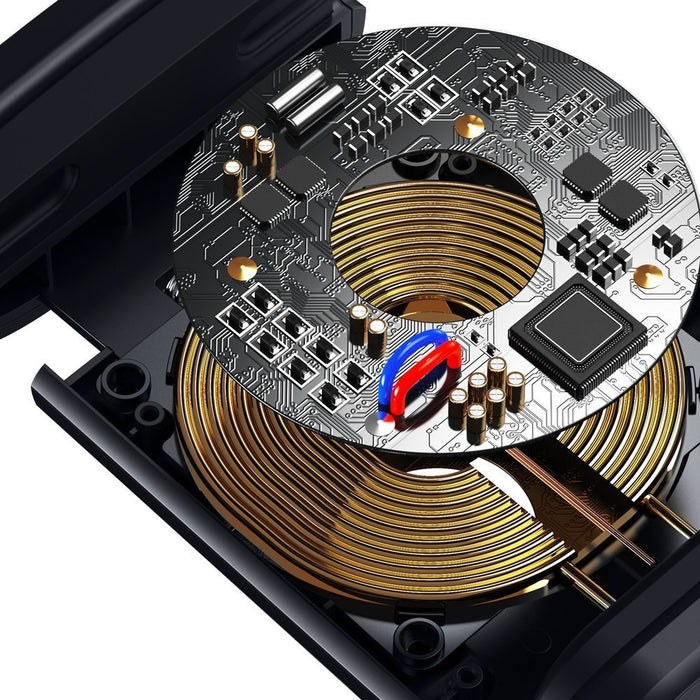 Baseus WXHZ-01 Qi Wireless Charger 15W Car Headrest Holder - Black