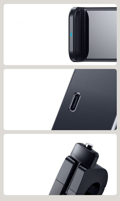 Baseus WXHZ-01 Qi Wireless Charger 15W Car Headrest Holder - Black