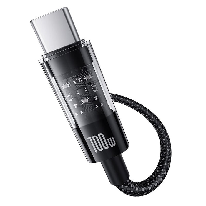 Baseus Gem USB A to USB C fast charging cable 2 m 100 W Black