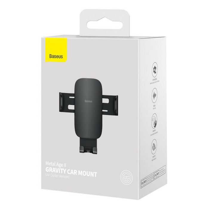 Baseus Metal Age II gravitational grip on the car grid - black