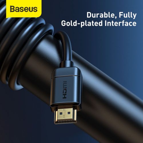 Baseus 2x HDMI 2.0 4K 60Hz Cable, 3D, HDR, 18Gbps, 1m (black)