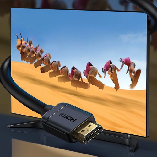Baseus 2x HDMI 2.0 4K 60Hz Cable, 3D, HDR, 18Gbps, 1m (black)