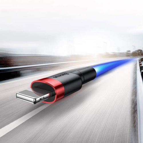 Baseus Cafule USB Lightning Cable 2,4A 0,5m (Red)