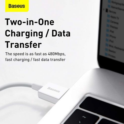 Baseus Superior Series Cable USB to iP 2.4A 2m (white)