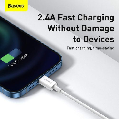Baseus Superior Series Cable USB to iP 2.4A 2m (white)