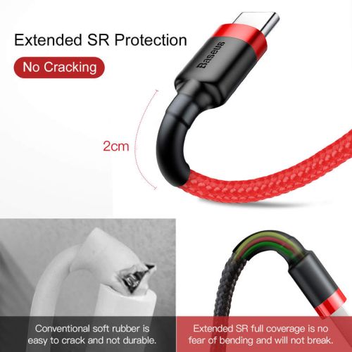 Baseus Cafule cable USB-C 3A 1m (Red)