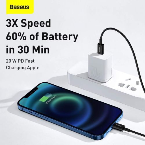 Baseus Superior Series Cable USB-C to iP, 20W, PD, 1m (black)