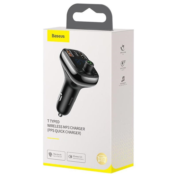 Baseus Car charger and FM transmitter T typed S-13 Black