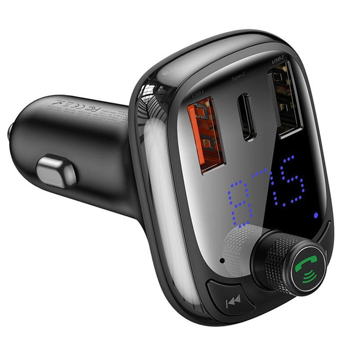 Baseus Car charger and FM transmitter T typed S-13 Black