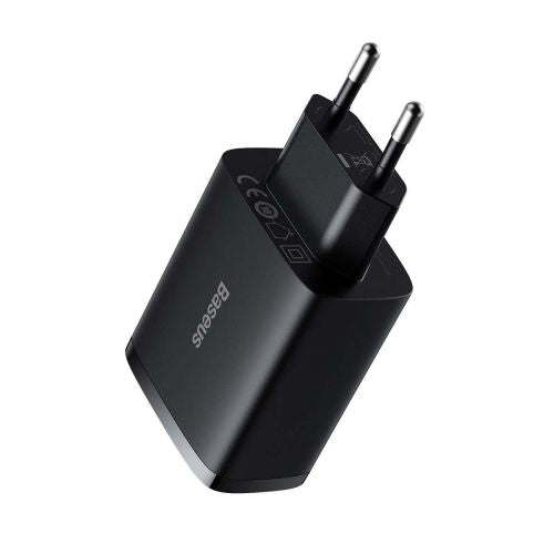 Baseus Compact Quick Charger, 3x USB, 17W (Black)