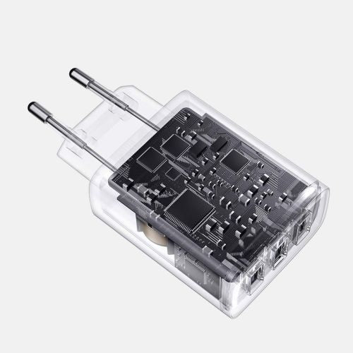 Baseus Compact Quick Charger, 3x USB, 17W (Black)