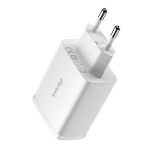 Baseus Compact Quick Charger, 3x USB, 17W (White)