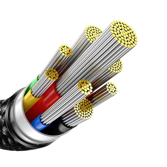 USB-C to USB-C cable Baseus Tungsten Gold 240W 1m (black)