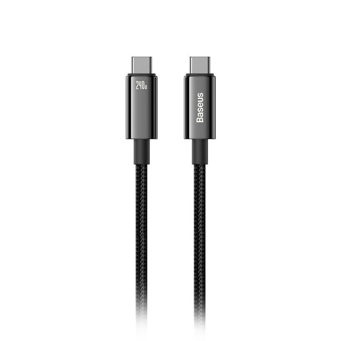 USB-C to USB-C cable Baseus Tungsten Gold 240W 1m (black)