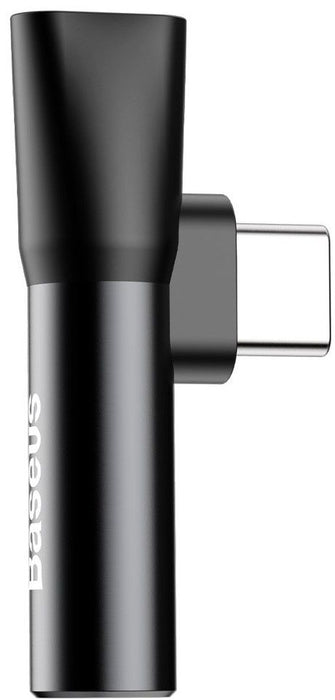 Baseus Audio Adapter USB-C to Mini Jack 3.5mm + USB-C (black)
