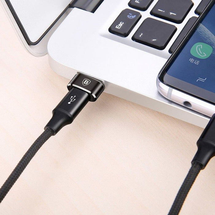 Baseus USB-C to USB-A adapter 3A (Black)
