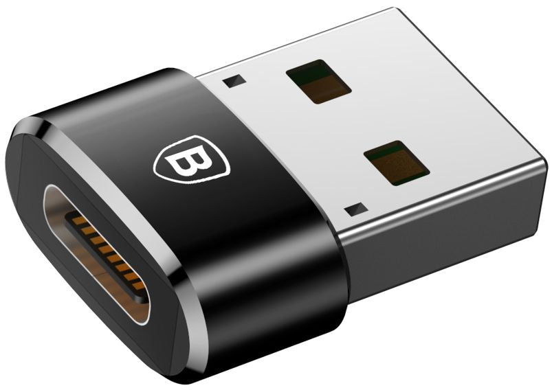 Baseus USB-C to USB-A adapter 3A (Black)
