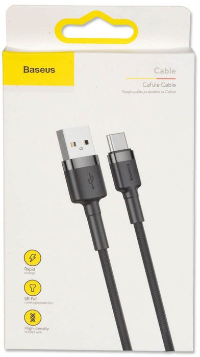 Baseus Cafule cable USB-C 3A 1m (Gray+Black)