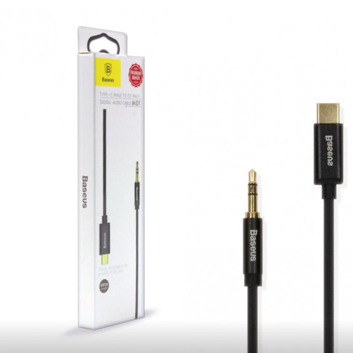 Baseus Yiven Audio cable USB-C to mini jack 3,5mm, 1.2m (Black)