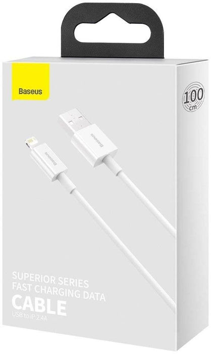 Baseus Superior Series Cable USB to Lightning, 2.4A, 1m (white)