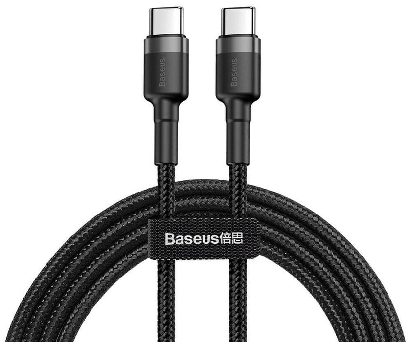 Baseus Cafule Cable USB-C PD 2.0 QC 3.0 60W 1m (Black+Gray)