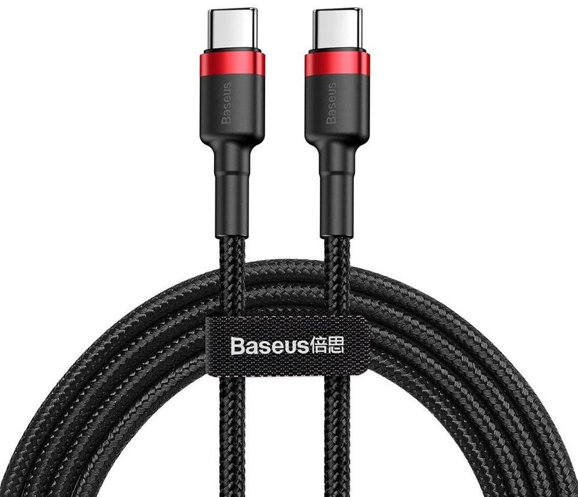 USB-C PD Baseus Cable Cafule PD 2.0 QC 3.0 60W 1m (black and red)