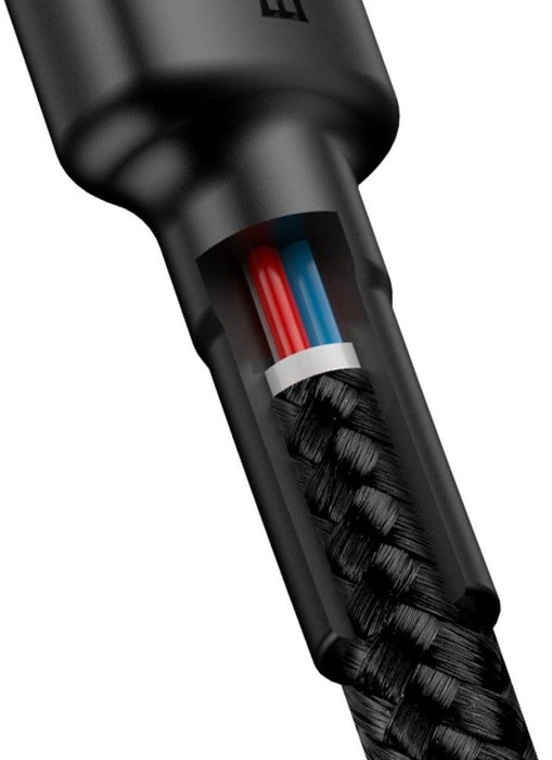 USB-C PD Baseus Cable Cafule PD 2.0 QC 3.0 60W 1m (black and red)