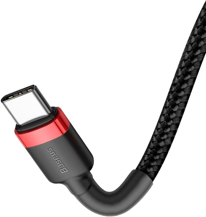 USB-C PD Baseus Cable Cafule PD 2.0 QC 3.0 60W 1m (black and red)