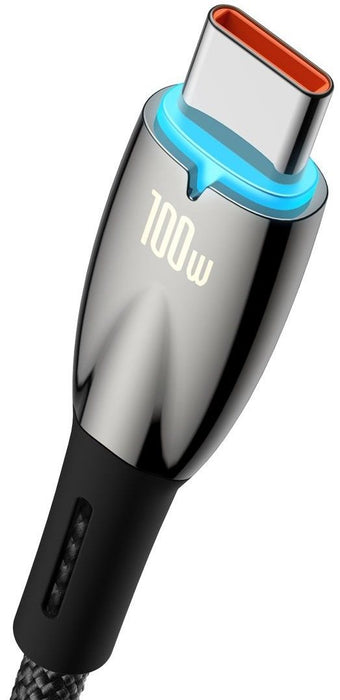 USB cable for USB-C Baseus Glimmer Series, 100W, 1m (Black)